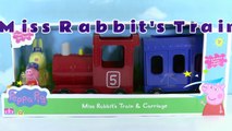 Peppa Pig Toy Trains - Miss Rabbit's Train meets Thomas The Tank Engine - Fun toy review TT4U-ekmRX2ZEqkA