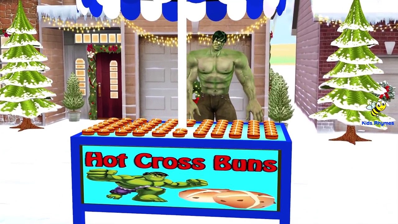 Hulk Finger Family Rhymes For Children | Johny Johny Yes Papa And Hot Cross Buns Nursery Rhymes
