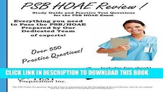 Read Now PSB HOAE Review!: Complete Health Occupations Aptitude Test Study Guide and Practice Test