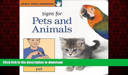 liberty book  Signs for Pets and Animals (Early Sign Language Series) online