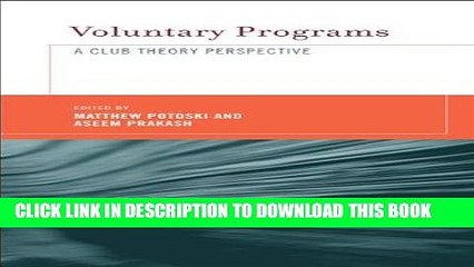 [PDF] Mobi Voluntary Programs: A Club Theory Perspective (MIT Press) Full Download