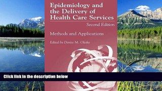 PDF Download Epidemiology and the Delivery of Health Care Services: Methods and Applications