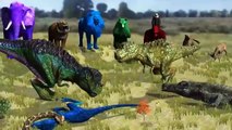 Kids Cartoon Animated Animal world Dinosaur Vs Gorilla Godzilla Vs Tiger Snake vs Eagle 3D Sounds