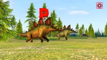 Jurassic Dinosaurs Teaching ABC Alphabets | Learning Alphabet ABC With Dinosaur | Animals For Kids