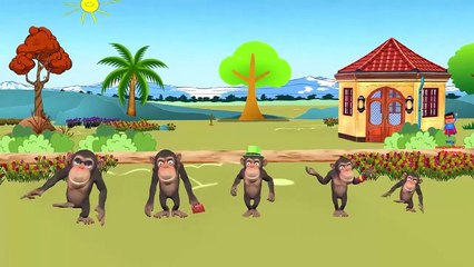 Monkey Animal Cartoon Rhymes for Children Finger Family Rhymes | Children Nursery Rhymes