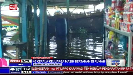 Sekitar 40 Kepala Keluarga Korban Banjir Purwakarta Memilih Bertahan