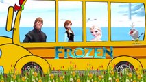 Frozen Batman Spiderman Cartoons Wheels On The Bus Go Round And Round Children Nursery Rhymes