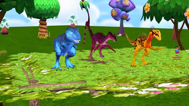 Dinosaurs Little Babies Five Little Monkeys Jumping On The Bed & Five Little Ducks Nursery Rhymes