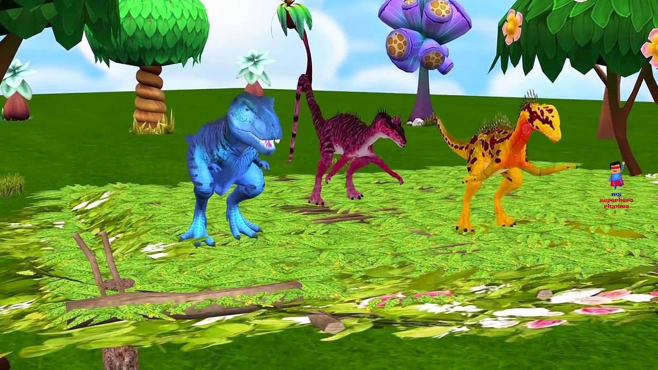 Dinosaurs Little Babies Five Little Monkeys Jumping On The Bed & Five Little Ducks Nursery Rhymes