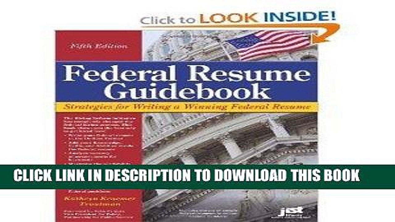 [PDF] Epub Federal Resume Guidebook 5th Fifth Edition byTroutman Full Online