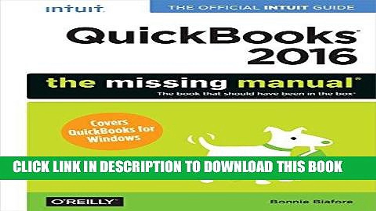 [PDF] QuickBooks 2016: The Missing Manual: The Official Intuit Guide to QuickBooks 2016 Full