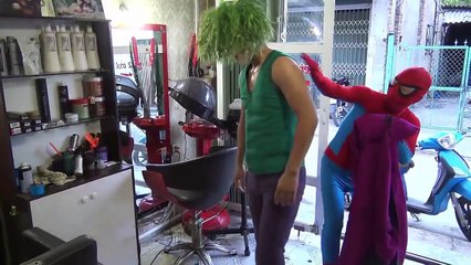 The Reaper run away slippers Frozen Elsa vs Spiderman vs Joker Fun Superheroes movie in real life