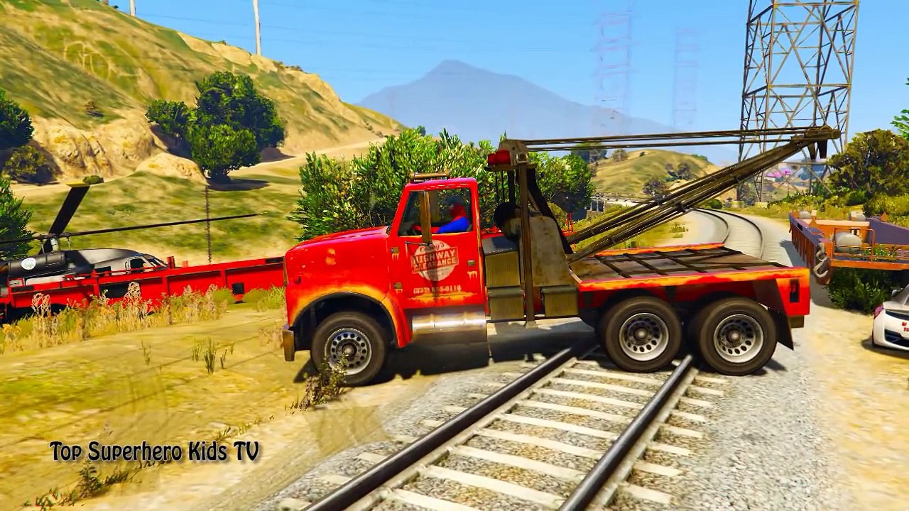 train crash crashes mcqueen in fire spiderman for kids nursery rhymes for children