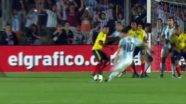 Lionel Messi Amazing Free Kick Goal Argentina	1 - 0	Colombia 2016 HD