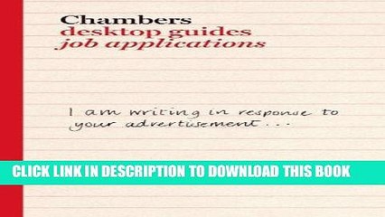 [PDF] Mobi Chambers Desktop Guides: Job Applications Full Download