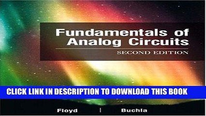[PDF] Epub Fundamentals of Analog Circuits (2nd Edition) Full Online