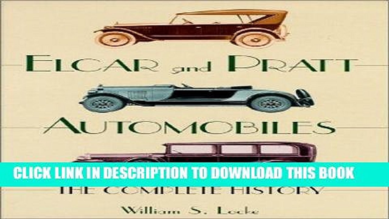 [PDF] FREE Elcar and Pratt Automobiles: The Complete History [Download] Full Ebook