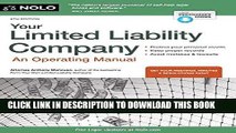 [PDF] Your Limited Liability Company: An Operating Manual Full Collection