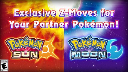 Pokemon Sun and Moon - Starter Pokémon Z-Moves and Ultra Beasts Trailer-879MqRz7nwM