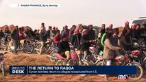 Syrian families return to villages recaptured from I.S.