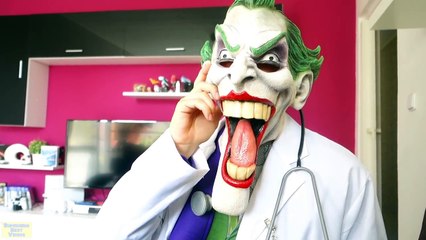 PREGNANT MALEFICENT with SPIDERMAN and SPIDERBABY vs DOCTOR JOKER prank - Superhero in real life
