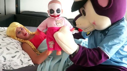 PREGNANT RAPUNZEL vs PAW PATROL vs BAD BABY JOKER! w/ Pregnant Frozen Elsa vs Spiderman in Real Life