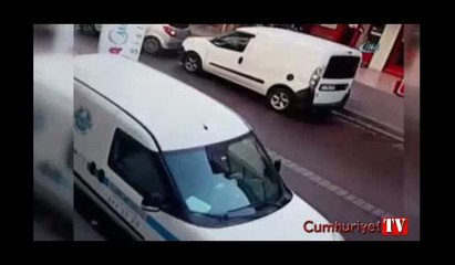 Güpegündüz iş yerini böyle kurşunladı