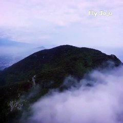 제주도드론 하늘에서 내려다본 풍경 - 산방산