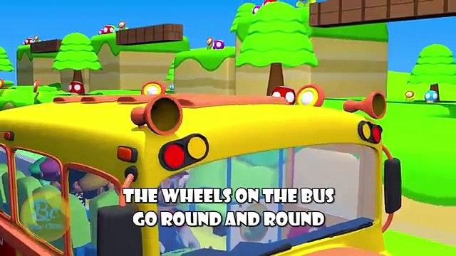 Super Mario Bros 3D Wheels On The Bus | Nursery Rhymes | 3D Animation In HD From Binggo Channel