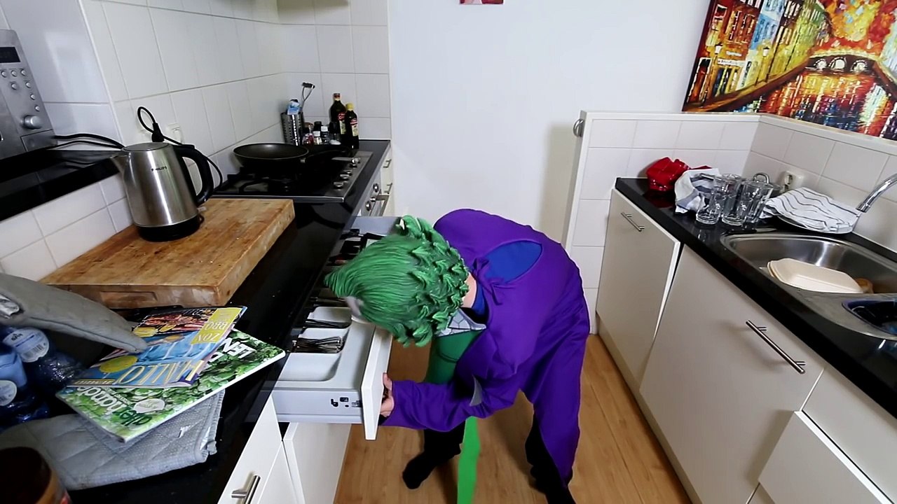 Spiderman vs Joker vs Frozen Princess Elsa - Spiderman Loses His Mask! Superhero Fun in Real Life