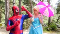 Frozen Elsa Loses Her Dress! - Frozen Elsa vs Joker vs Spiderman - Funny Superheroes