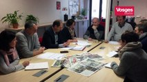 Le directeur départemental de Vosges Matin parle du nouveau journal aux chefs d'agence
