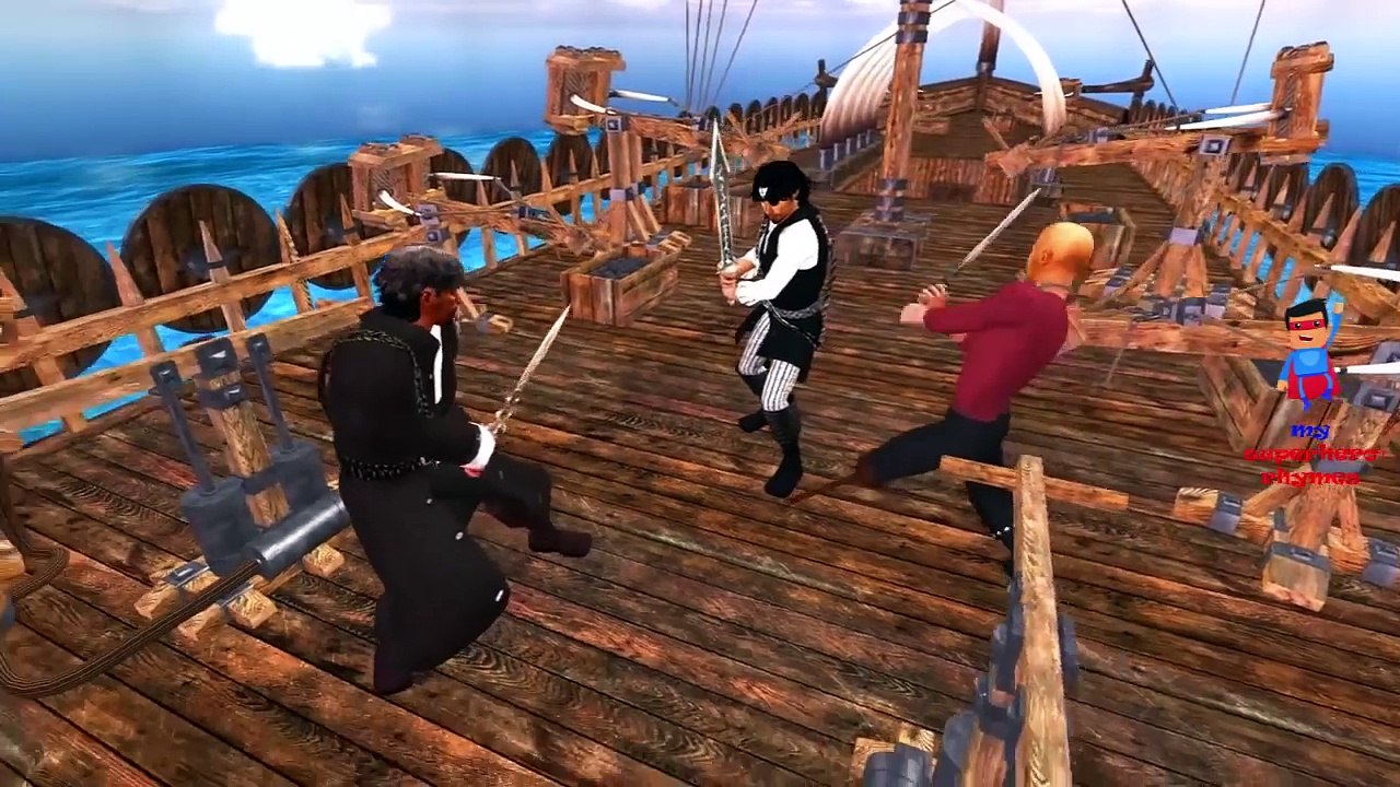 Finger Family Pirates Funny Nursery Rhymes | Pirates Cartoon 3D Animation Songs