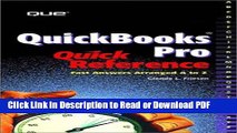 Read QuickBooks Pro Quick Reference (Quick Reference) Free Books