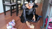 Joker Girl vs Spider PRANK! w/ Spiderman Frozen Elsa Bad Baby Joker Funny Superhero Video