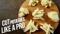 How To Cut Potatoes Like A Pro | Different Ways To Cut Potatoes | Basic Cooking