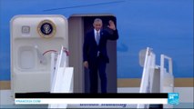 US - Air Force One touches down in Athens, the 1st step of President Obama's final foreign tour
