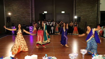 Girls Dancing in Indian Wedding Reception in Bollywood Style 2016