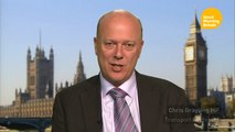 Grayling: HS2 will double space for trains