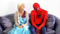 Spiderman vs Frozen Elsa! Super Heroes in Real Life - Magic and Monsters