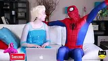 PREGNANT Frozen Elsa Becomes PINK Spidergirl vs Joker Spiderman Hulk Maleficent Funny Superheroes