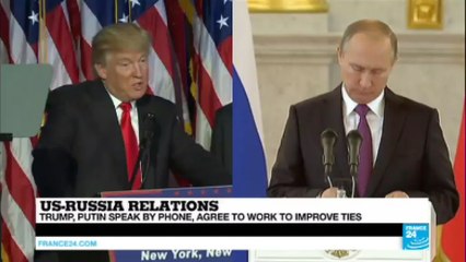 US - Trump and Putin speak by phone, agree to work together to improve ties