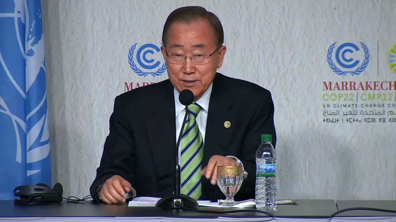 Ban Ki-moon espère que Donald Trump "comprendra l'urgence" climatique