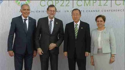 Mariano Rajoy, en la cumbre de Marrakech sobre el cambio climático