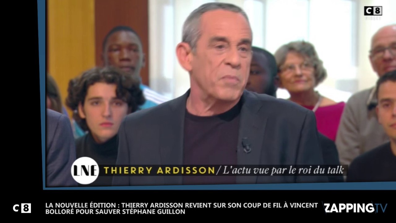 LNE : Thierry Ardisson revient sur son coup de fil à Vincent Bolloré pour sauver Stéphane Guillon