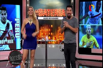 Los hinchas ya viven el partido entre Perú y Brasil