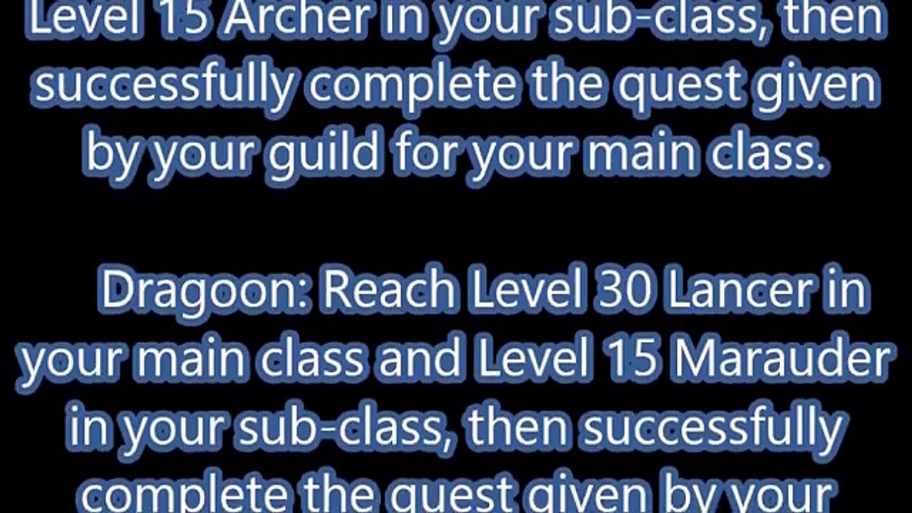 Final Fantasy 14 Online A Realm Reborn How to Unlock All Jobs