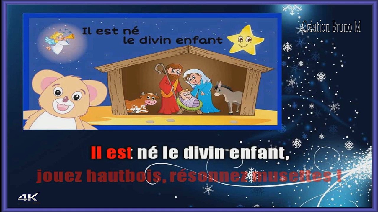 CHANT DE NOËL - Il est né le divin enfant KARAOKE / INSTRUMENTAL