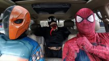 Superheroes Dancing in a Car: Spiderman Venom Batman - Movie in Real Life - Marvel - DC - Star Wars