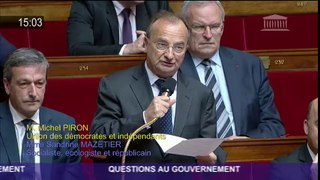 Question au Gouvernement de Michel Piron sur l'aéroport de Notre-Dame-des-Landes (15/11/2016)